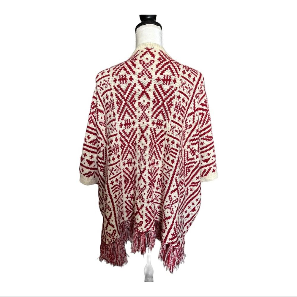 Fashion Union boho sweater kimono with fringe cardigan size L/XL - Picture 2 of 3
